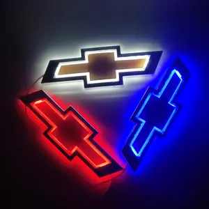 Suitable for Chevrolet illuminated emblem, car emblem light, rear emblem cold light illuminated car emblem light 5D