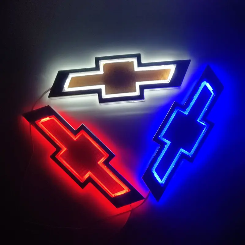 Suitable for Chevrolet illuminated emblem, car emblem light, rear emblem cold light illuminated car emblem light 5D