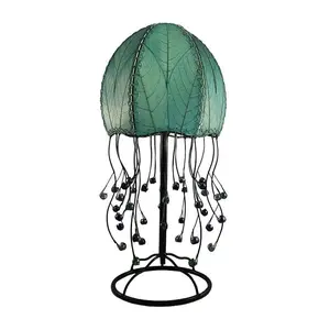 Handcrafted Jellyfish Table Lamp (aqua)