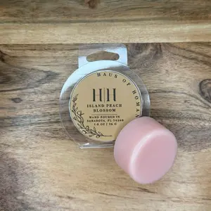 H|H Island Peach Blossom Scented Wax Cubes 1oz 26g Hand Poured in Sarasota FL for Home Fragrance