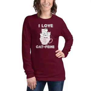 Cat-feine Unisex Long Sleeve Tee