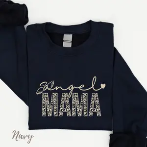 Angel MAMA Crewneck Sweatshirt, Memorial Shirt, Pregnancy Loss, Angel Mom, Loss Of Child T-shirt Classic Cotton