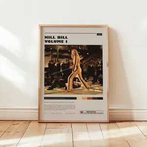 Kill Bill Poster Quentin Tarantino Wall Art Minimalist Decor High Quality Print Gift for Movie Buffs 8x12 12x18 16x24 20x30 24x36inch - Decoration