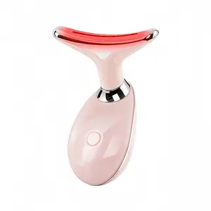 Rechargeable facial and neck massager - Phototherapy skin tightening and lifting beauty device - Heating for skin rejuvenation and fine lines reduction - Neck wrinkle removal, firming and lifting - Multi-functional cleansing and skincare device - Househol