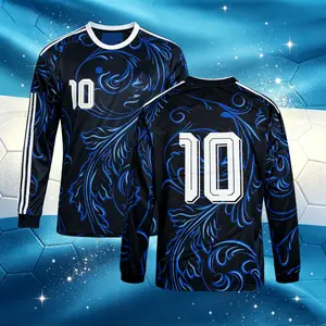 10# Messi 2026 Away Long Sleeve Soccer Jersey Quick-Dry