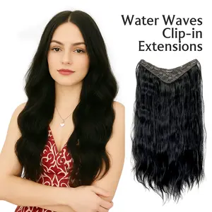 Suze Wig Long Curly -Water Waves- Clip-In Wig for Women - Premium Quality Synthetic Hair Extensions for Flawless, Undetectable Finish hair extension