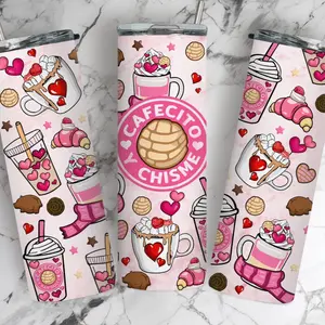 Cafecito Y Chisme Valentine’s Tumbler Drinkware