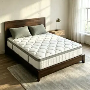 Memory Foam & Spring Hybrid Mattress 10/12/14 inch Twin Full Queen King Sizes Medium-Firm Lumbar Support Boxed Ergonomic Design for Home Use Modern Interior Design Gift Independent