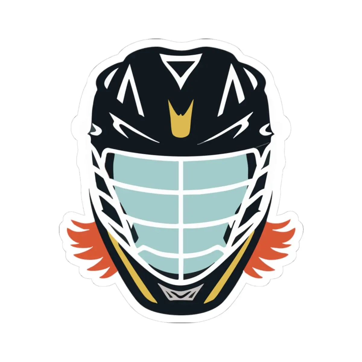 Flow Lacrosse Sticker (Red)