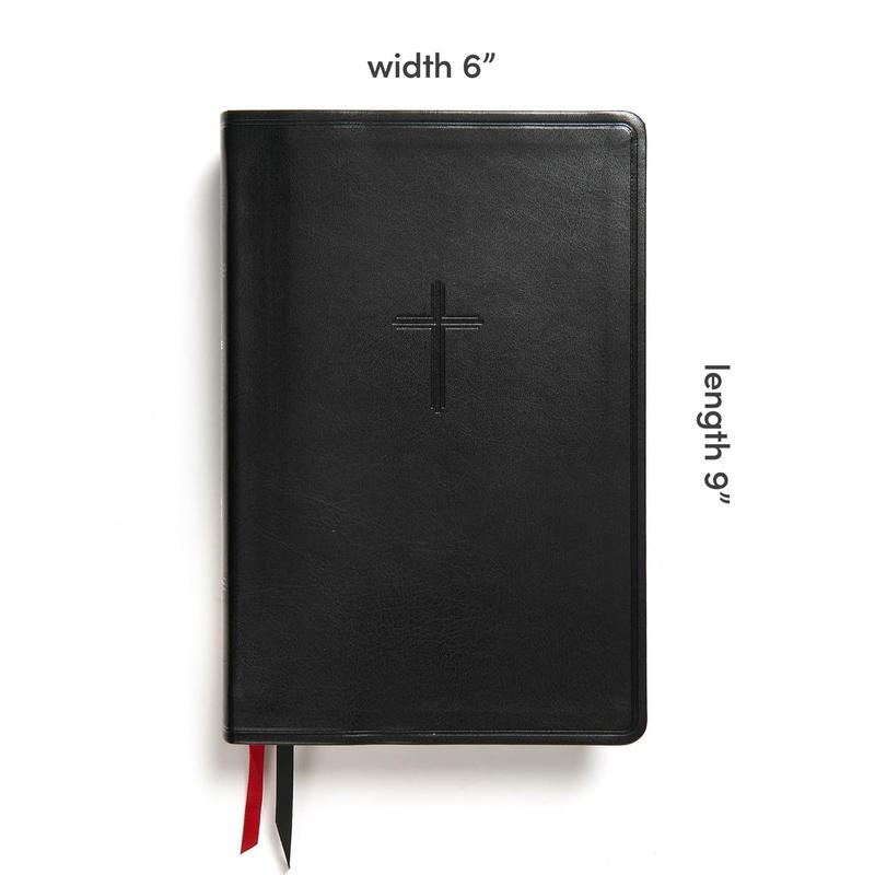 CSB Everyday Study Bible, Black LeatherTouch, Black Letter, Study Notes, Illustrations, Aricles, Easy-to-Carry, Easy-to-Read Bible Serif Type