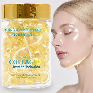 Cosnyce Copper Peptide Essence Capsules, Hydrating Anti-Wrinkle Moisturizer, Skincare, Contains Copper Tripeptide-1 Ha