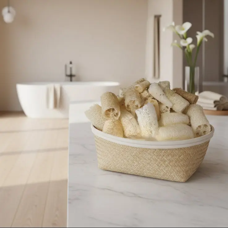 Raw Organic Loofah