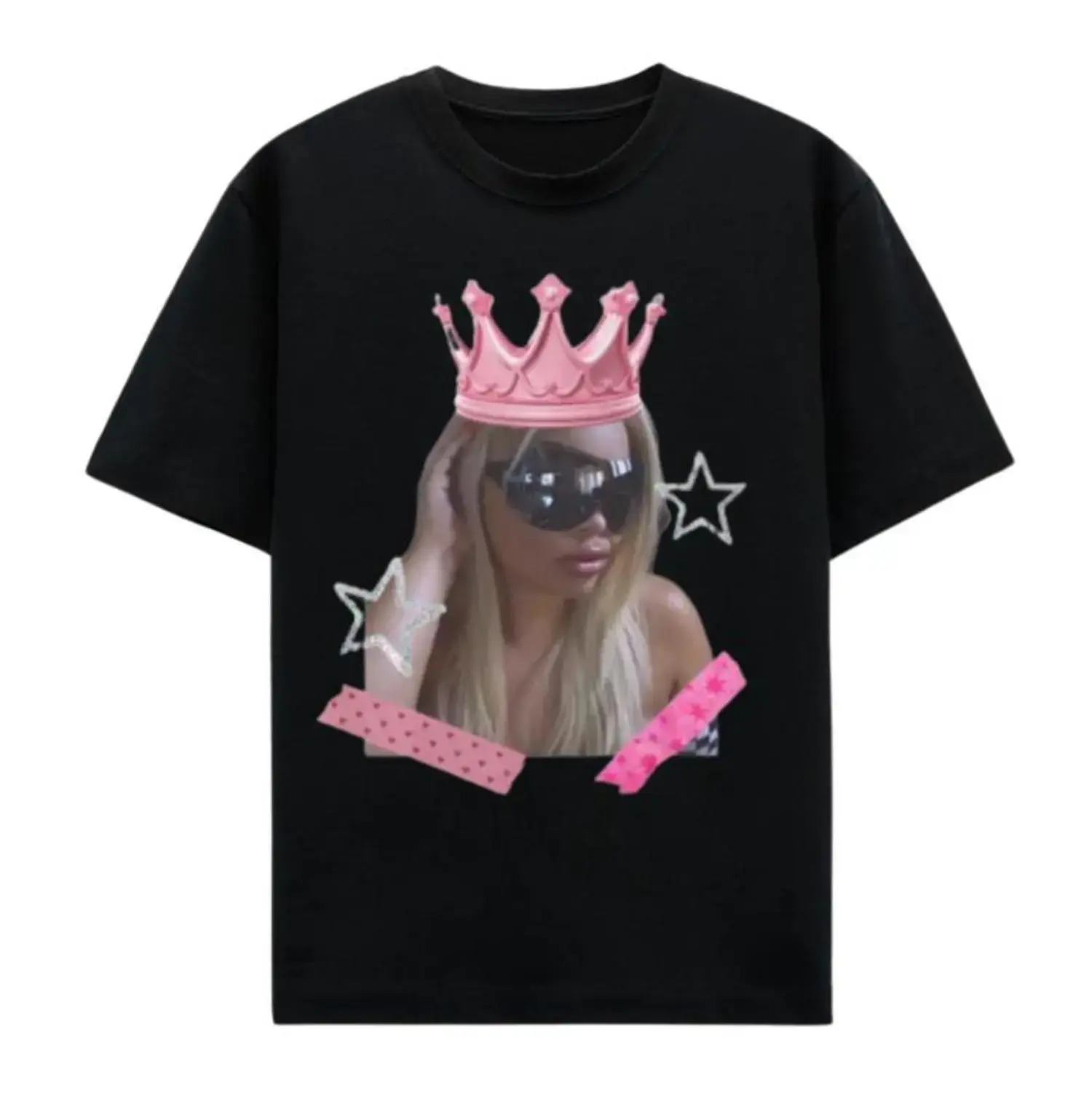 Trisha Paytas Graphic T-Shirt for Women, Casual Garment Dyed Unisex Tee with a Comfortable Round Neck and Shortsleeves