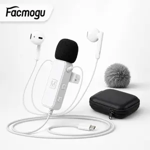 [Facmogu]H2 wired sound card headset, live broadcast karaoke voice changer, with microphone + zipper storage bag, plug and play