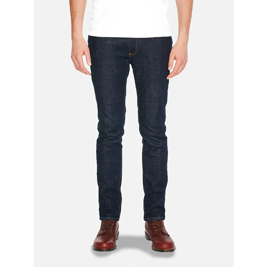 MOTT & BOW Men's Wooster Slim Fit Jeans - Mid-Rise Pants in Ultra Soft, Heavy Weight Dynamic Stretch Denim, Menswear, Plain, Elastane, Tapered Legs, Cotton Blend
