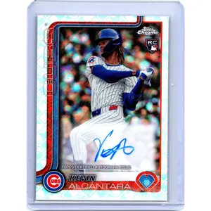 2025 Topps Chrome Logofractor Edition #RA-KA Kevin Alcántara Rookie Autographs