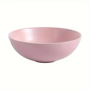 2024 Ceramic Countertop Art Wash Basin, Vessel Sink (Matt Light Pink)