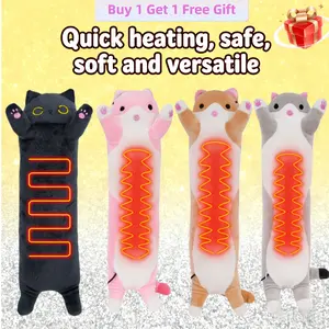 Cute Cat Heating Pad For Period Cramps – USB Electric Heat Pad For Menstrual Pain Relief| Portable Stuffed Animal Gift For Women/Girls/Kids (Perfect For Birthday/Easter/Christmas!)