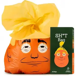 Funny Dog Poop Bags 60 Count Prank Pet Waste Bags for Dogs Eco Friendly Leak Proof Dog Bags for Poop Loose Roll Packaging Essential Dog Walking Supplies for Outdoor Use