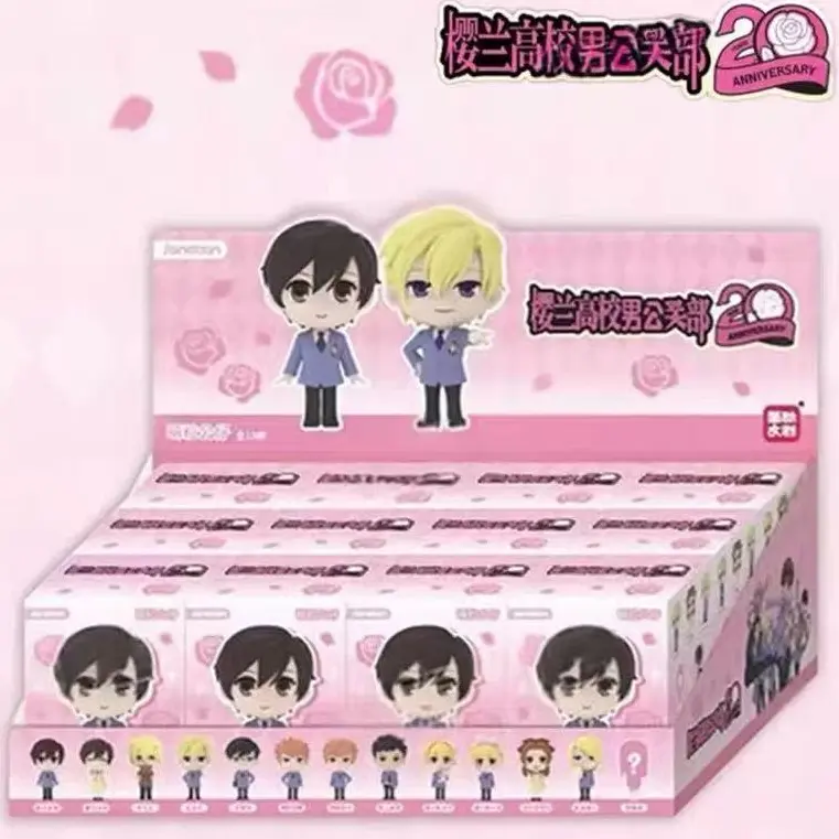 Offical OHSHC-Ouran High School Host Club 20th anniversary Cute Middle Figure Collectible Blind Box，with magnet stand,Tamaki, Haruhi,Honey,Kyoya