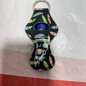 Chapstick holder keychain