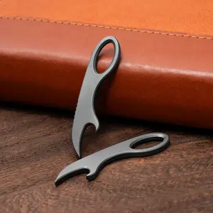 Titanium alloy pry bar, EDC practical lid opener, mini pocket tool, easy to carry outdoor tool.