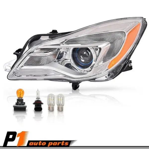 1x Driver Side Headlight, 1pc Car Replacement Halogen Lamp for 2014-2017 Buick Regal, Direct Pricing Left Side Fitment