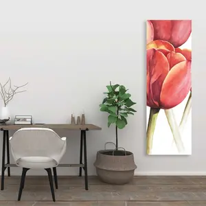Begin Home Decor C1RC2060HWA3GB 20 x 60 in. Blossoming Tulips Closeup - Yellow Floral Canvas