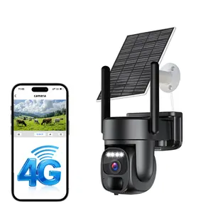 Beenocam 4G LTE 2K Solar Outdoor Security Camera--Black Wireless Surveillance Cam with Human Detection, Two-Way Audio, Night Vision, Remote Monitoring,IP66 Waterproof