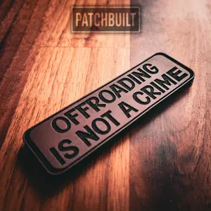 Offroading Is Not A Crime Patch – Hook & Loop Leatherette Morale Patch