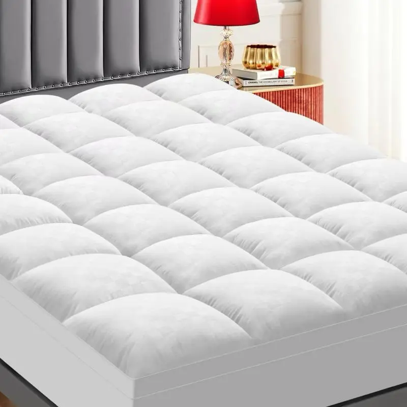 Extra Thick Mattress Topper - Plush Comfort, Soft & Durable, Ideal for All Seasons, Easy to Clean