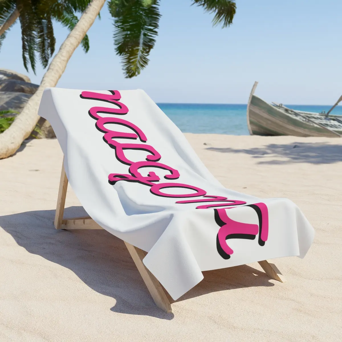 Nalgona beach towel, mexican, el jefe, hispanic, latin, patron, boss