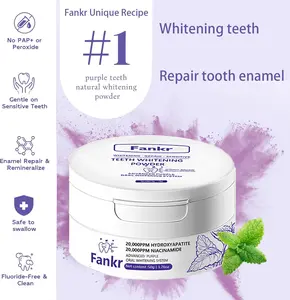 Hydroxyapatite Powder Teeth Whitening Powder with 20,000ppm Niacinamide Oral Brightening Daily