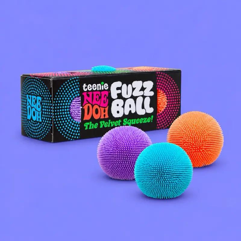 Nee Doh Teenie Fuzz Ball 3pk