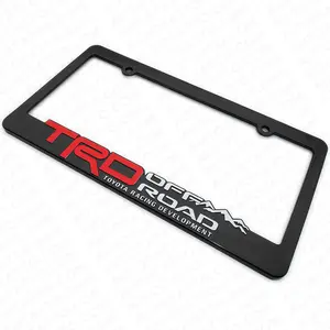 2-Pack Heavy-Duty Off-Road License Plate Frames – Built Tough for Trucks, SUVs & Jeeps |   Includes Mounting Brackets, Rustproof & UV-Resistant |   Universal Fit, All-Terrain Durability, and Aggressive Styling That Lasts!