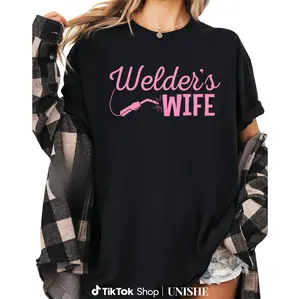 Cotton Welders Wife T-Shirt – Proud Blacksmith & Metal Worker Design
