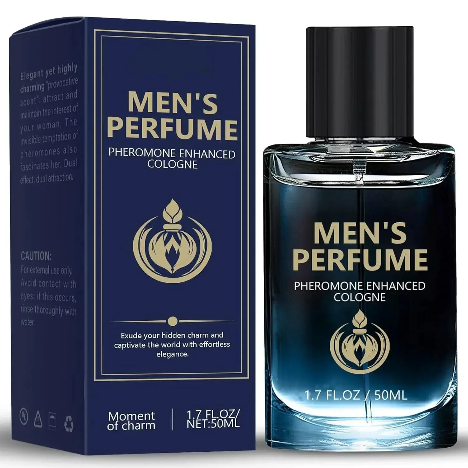 Unisex Pheromone Cologne Spray - 50 mL Bottle (1-1.9 fl oz) Long-Lasting Pure Pheromone Fragrance with Finest Ingredients, Boosts Confidence, Elevates Social Interactions, Everyday Wear