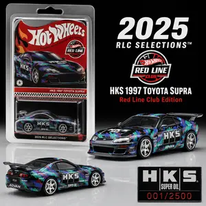 Hot Wheels 2025 RLC Selections HKS 1997 Toyota Supra Red Line Club Edition Diecast Model Car