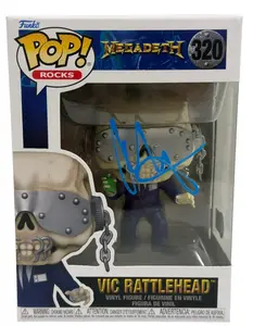 Marty Friedman Authentic Autographed Vic Rattlehead Megadeth 320 Funko Pop Figure