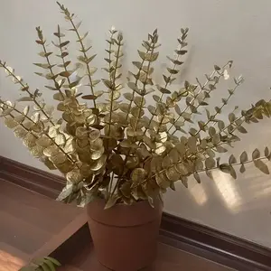 48 Eucalyptus Artificial Flowers, Realistic Eucalyptus Leaves, Perfect for Christmas, Wedding, Valentine's Day Decorations
