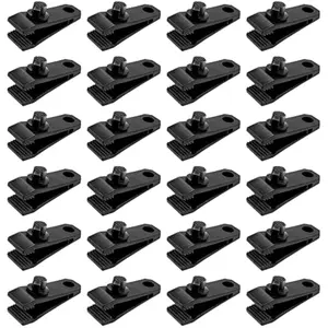 Tarp Clips Heavy Duty Lock Grip Clamps Thumb Screw Tent Clip Secures Tarps Awning Clamp Set for Camping Tarps Awnings Caravan Canopies Car Covers Swimming Pool Covers Boat Cover etc. (24)