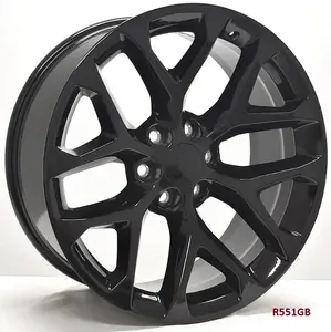 22" WHEELS FOR CHEVY SILVERADO 1500 2007-18 22x9 6x139.7 (4 wheels)