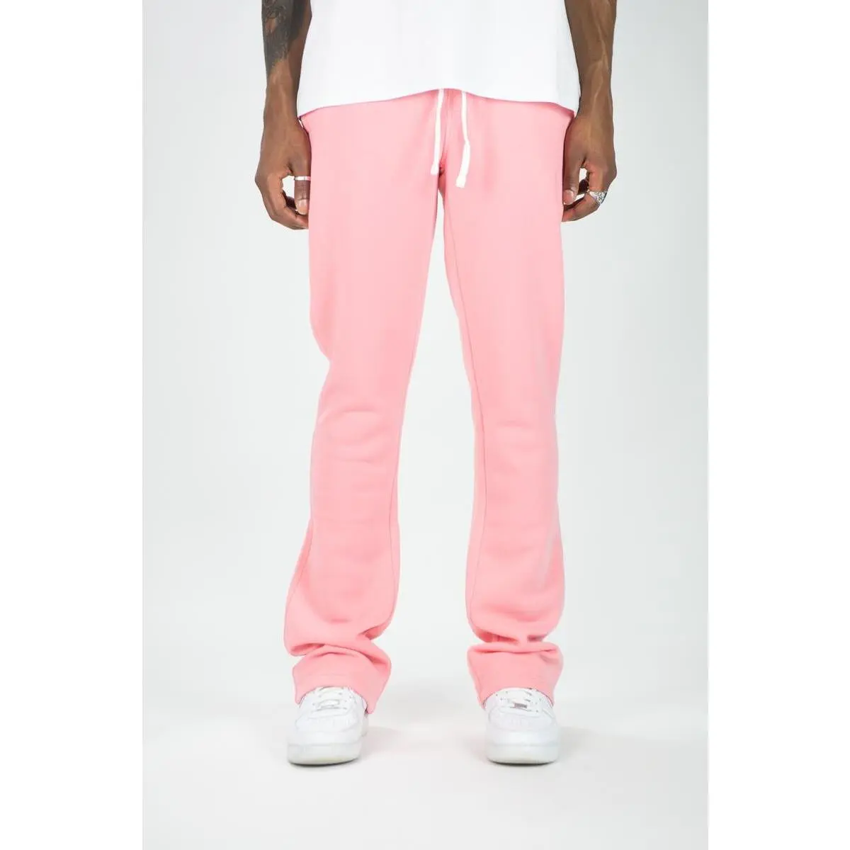 Rebel Minds Sweats Stacked Pants (Dusty Pink) 100-475
