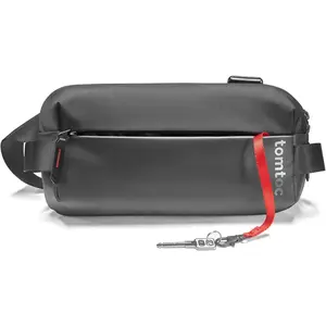 tomtoc Compact EDC Sling Bag, Minimalist Chest Shoulder Backpack Crossbody Sling Bag for Men and Women, Water-resistant Lightweight Everyday Carry Casual Bag for Tactical, Travel, Work, Gym, Sport