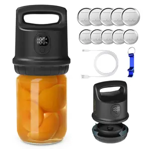 Automatic Electric Mason Jar Vacuum Sealer,Jar Vacuum Sealer for Wide and Regular Mouth Mason Jars with Ergonomic Handle,Cordless Vacuum Sealing Machine Outdoorfun Kitchen Appliances TikTokShopBacktoSchool Portable Smart