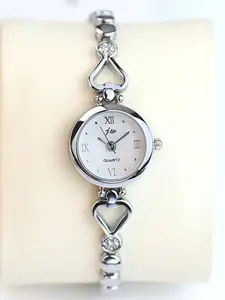 New Korean Style Heart Shape Women's Watch, Trend Small Dial Quartz Wristwatch, Unique Design Ladies' Fashion Accessory
