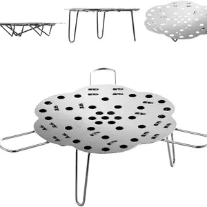 Collapsible Steamer Basket & Trivet Sus304 Stainless Steel, Adjustable, Dishwasher-Safe, Ideal for Vegetables, Seafood, Multi-Pot Cooking