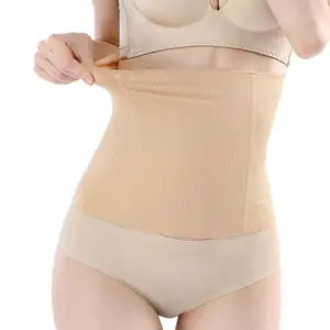 Seamless Postpartum Body Shaping Waist And Abdomen Belt Four-Season Anti-Roll Breathable Waist Cincher Slimming Belly Band For Women