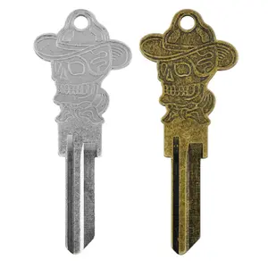 Cowboy Skull Key - KW1 Silver/Gold
