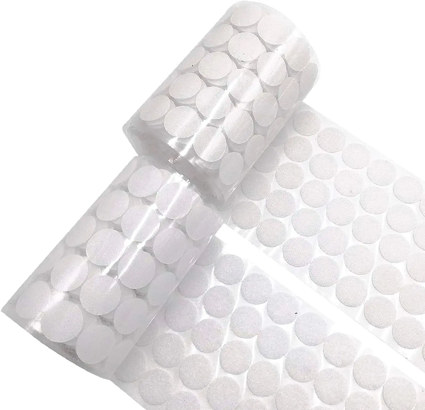 White Self Adhesive Dots 600 count (300 Pairs)  Adhesive 3/4 inch Diameter Hook and Loop Sticky   Nylon  Hook and Loop Dots with  Sticky Glue for Classroom Office Home
